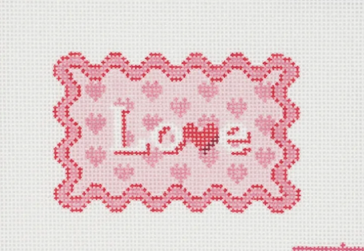 AOK337 - Love on 18 mesh