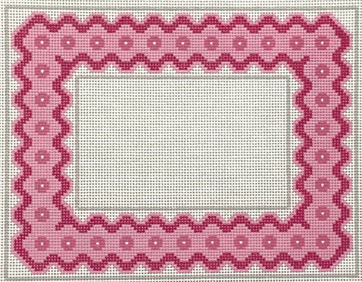 AOK229 - 5x7 Ric Rac Picture Frame Pink