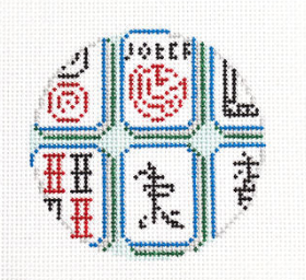 Mahjong Tiles Round - Jewel 13 Mesh