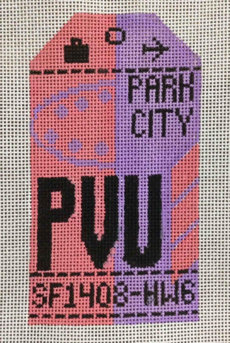 Park City Retro Travel Tag