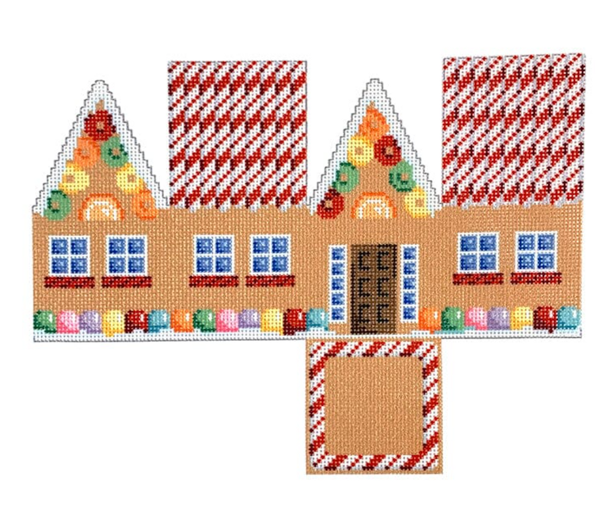 NTG TS387 - Red Cane Roof Gingerbread Cottage