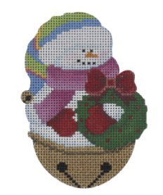 JB03 - Jingle Bell Snowman, Wreath