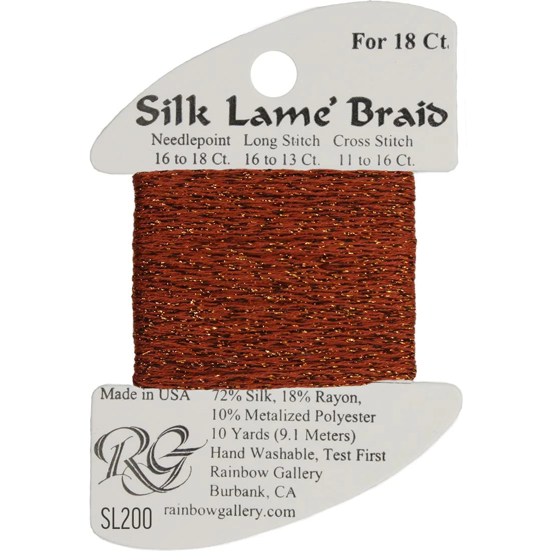 Silk Lame Braid 18 CT (SL200 and up)