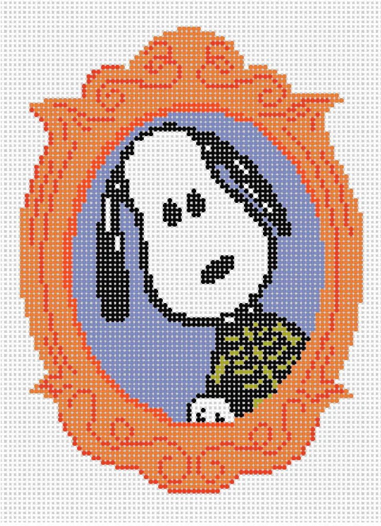 PNTS-HALL - Halloween - Framed Snoopy as Skeleton
