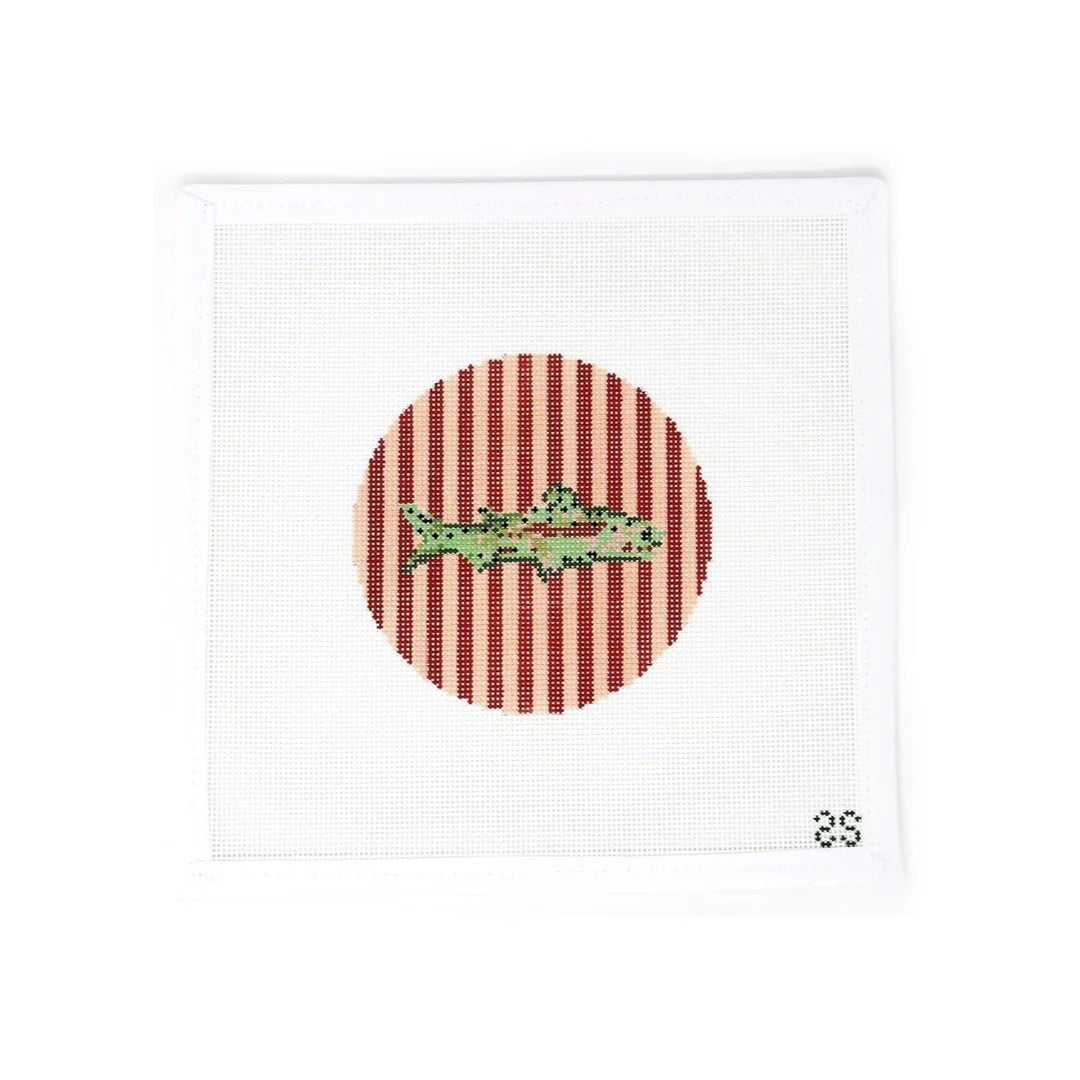 Striped Fish Round