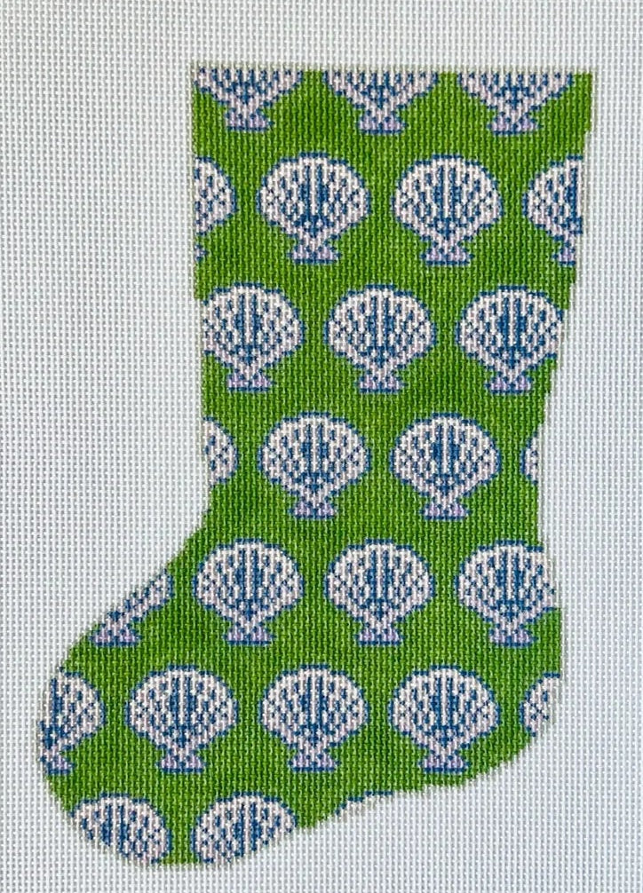 TA7617 - Scallops and Lavender Midsize Stocking