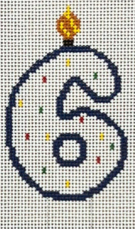 TGS06 - Candle Number Six - Large