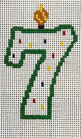 TGS07 - Candle Number Seven - Large