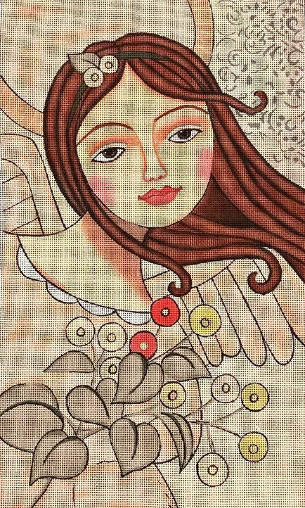 TK-19 - Angel with Flowers