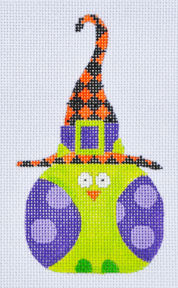 TL-04 - Purple Polka Dot Witch Owl