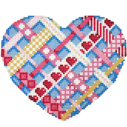 NTG TS539 - Woven Ribbon Large Heart