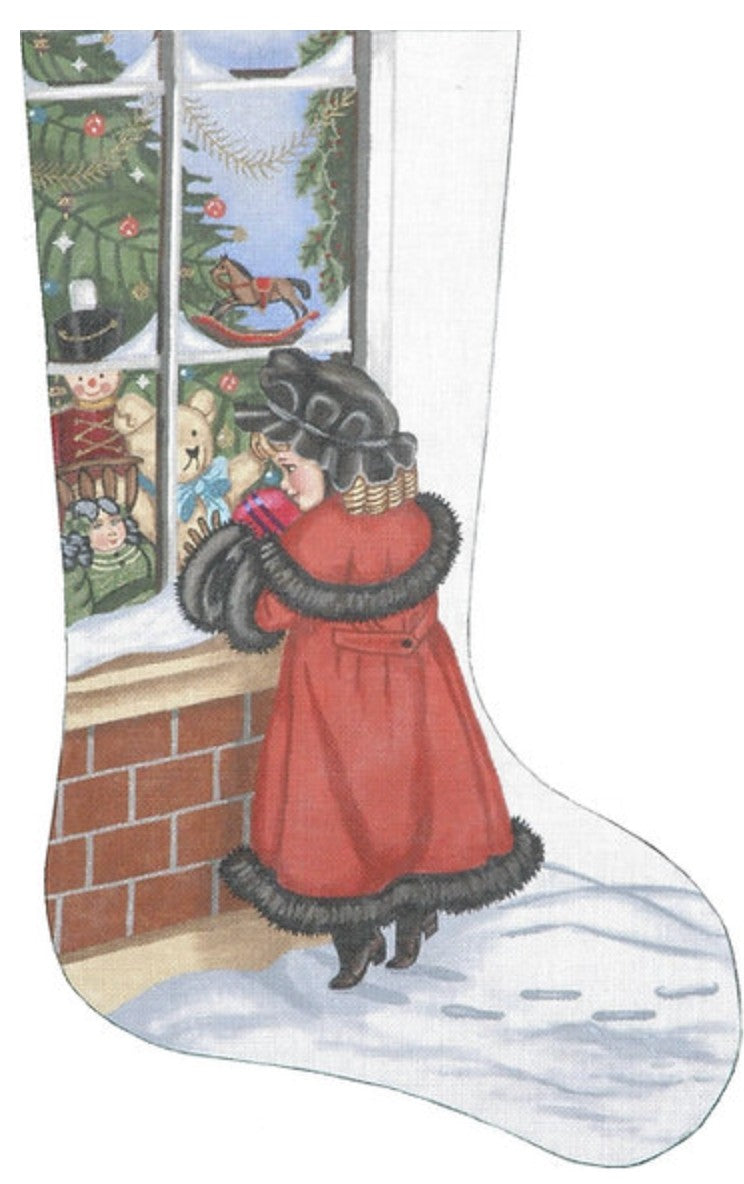 TTAXS220 - Victorian Shopper Girl Stocking