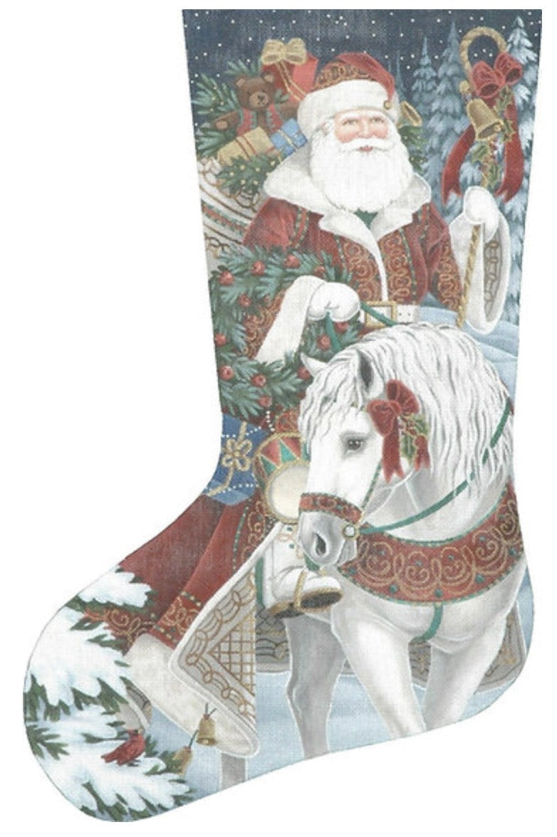 TTAXS312 - Santa on Horseback Stocking