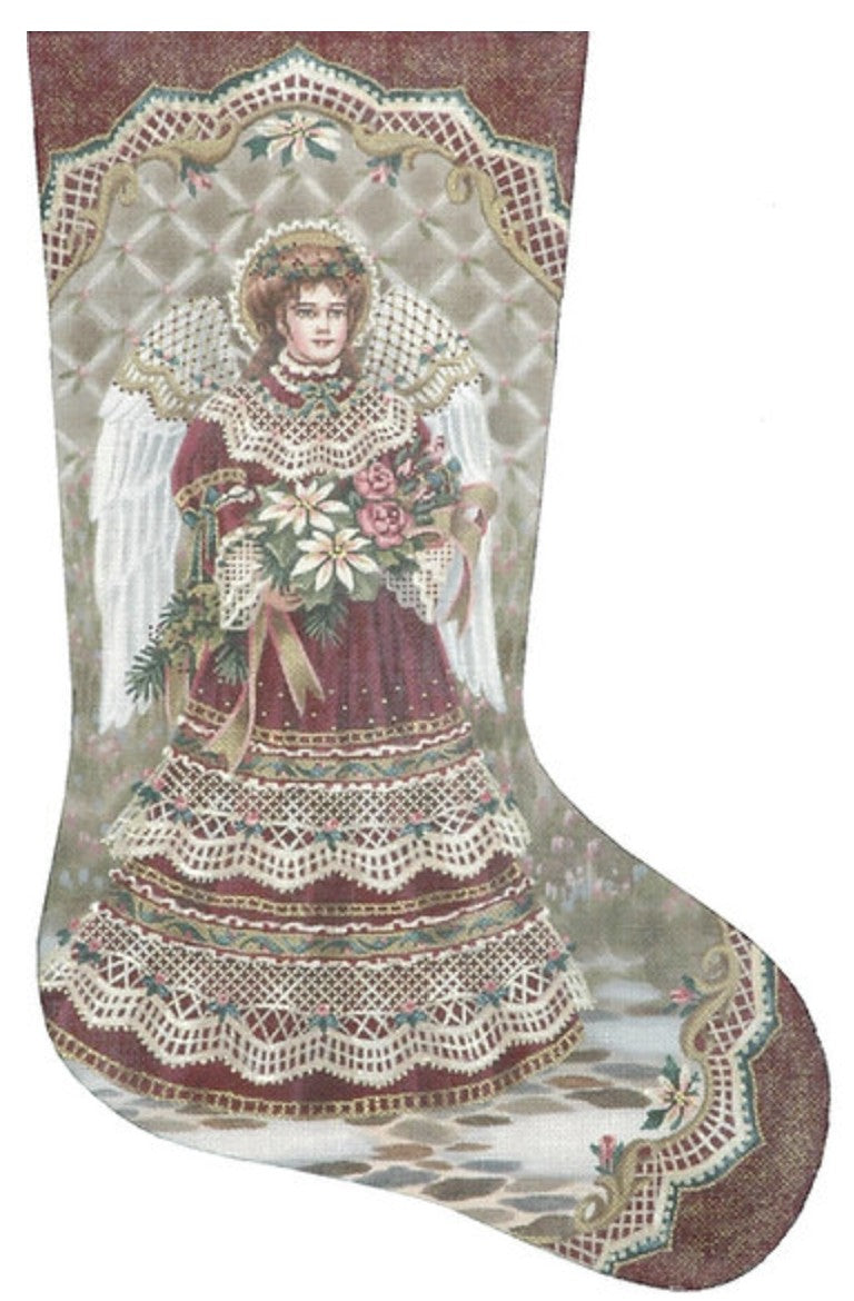 TTAXS325 - Angel and Bouquet Stocking