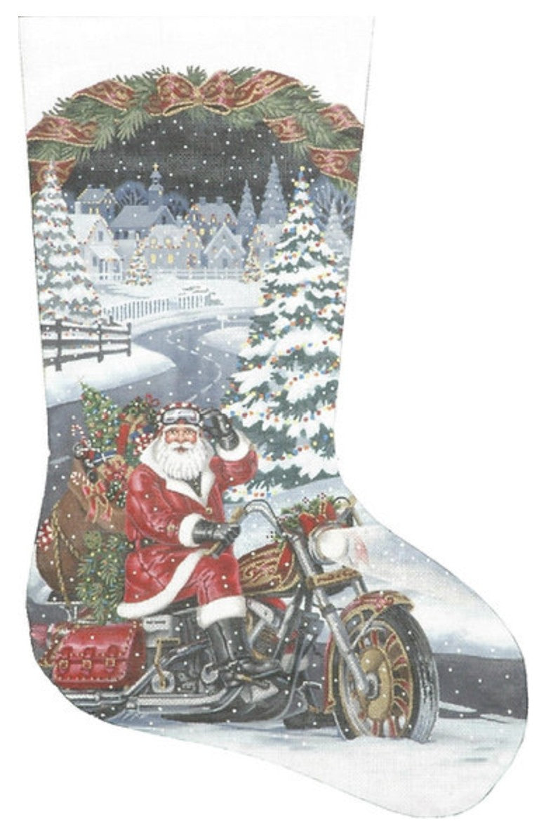 TTAXS326 - Santa Biker Stocking