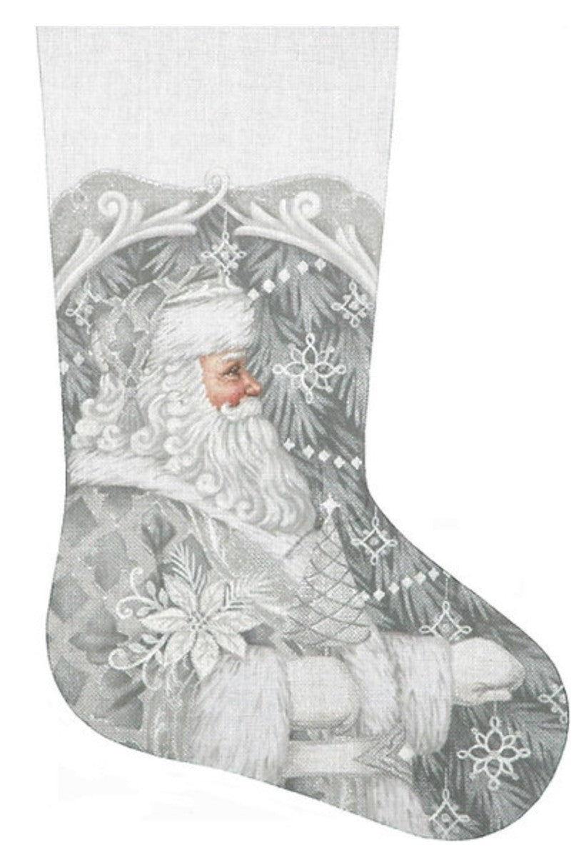 TTAXS429 - Silver Santa Stocking