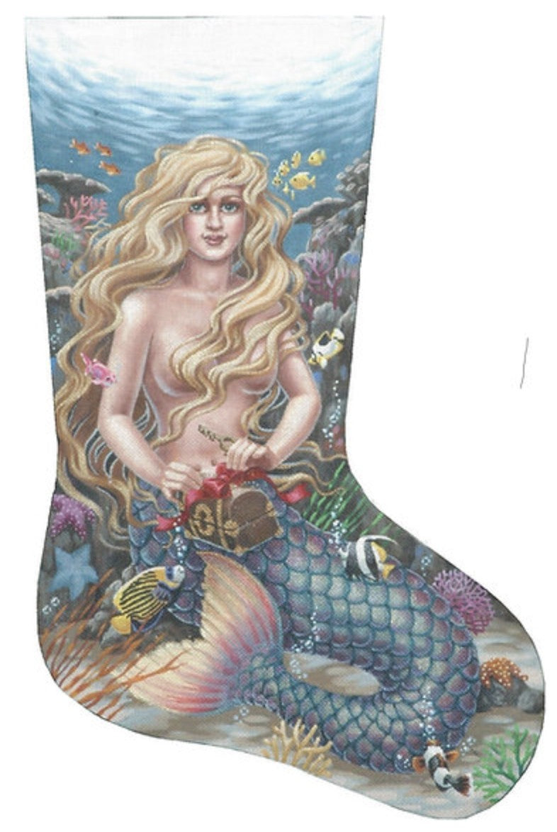 TTAXS351 - Christmas Mermaid Stocking