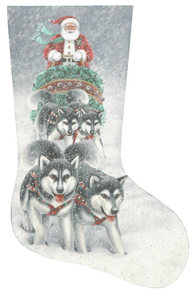 TTAXS352 - Sled Dog Santa Stocking