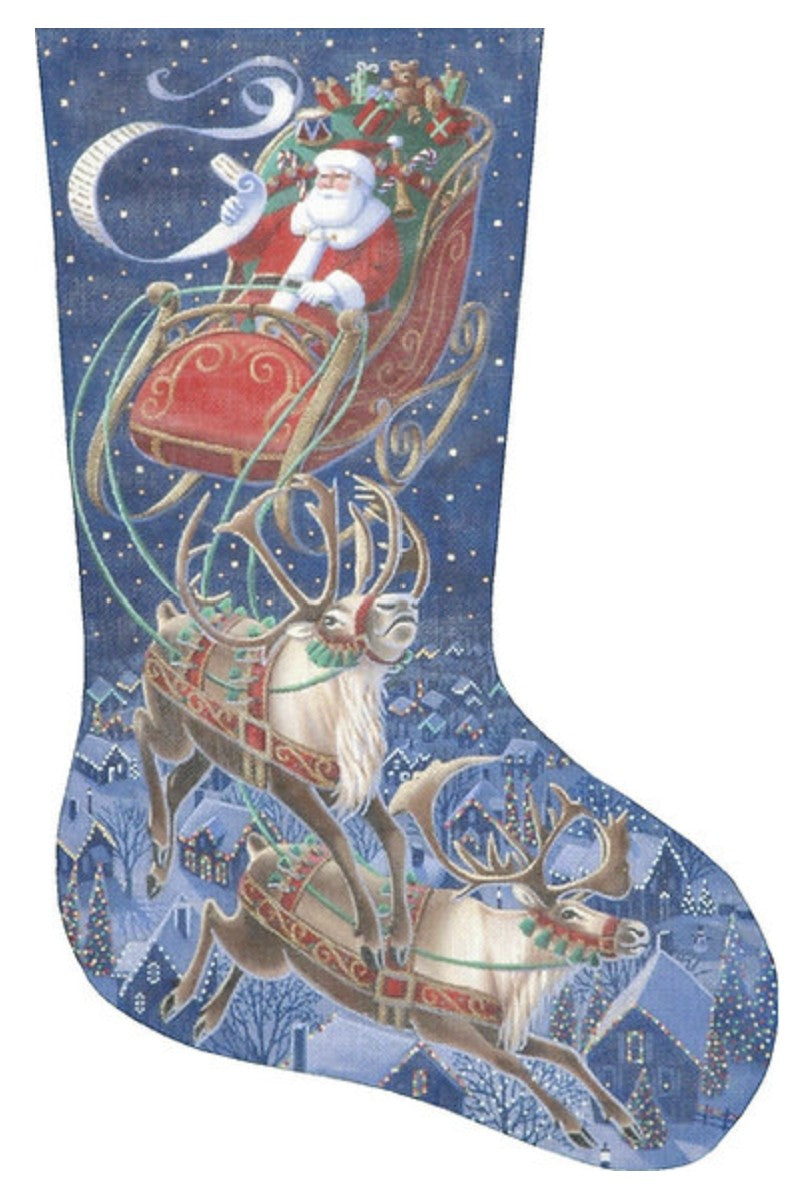 TTAXS354 - Santa Flying Through the Stars Stocking