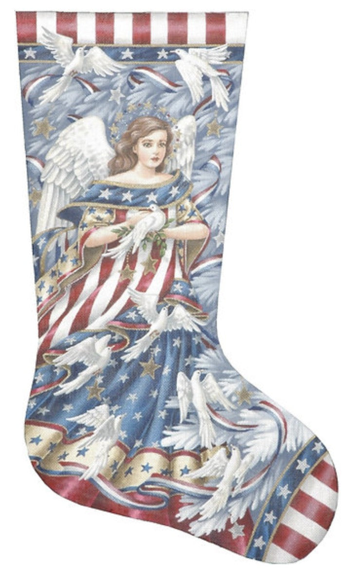 TTAXS357 - Patriotic Angel Stocking