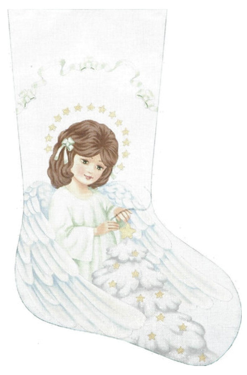 TTAXS373 - Angel and Christmas Tree Stocking