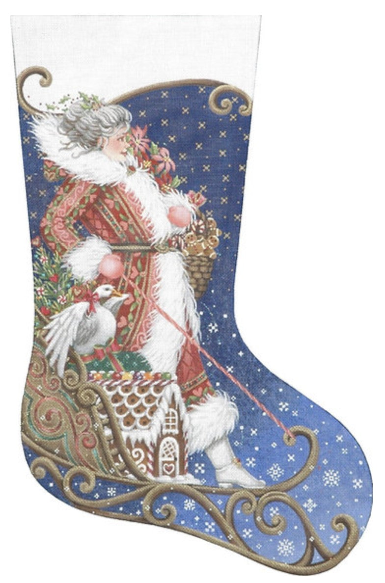 TTAXS389 - Mrs Santa Sleds In Stocking