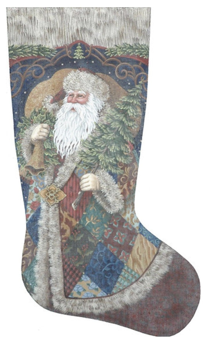 TTAXS402 - Patchwork Santa Stocking