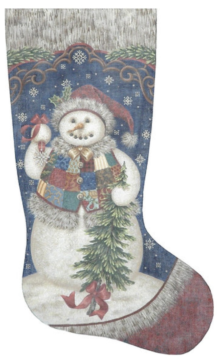 TTAXS404 - Patchwork Snowman Stocking