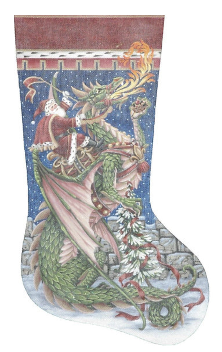 TTAXS407 - Santa and Dragon Stocking