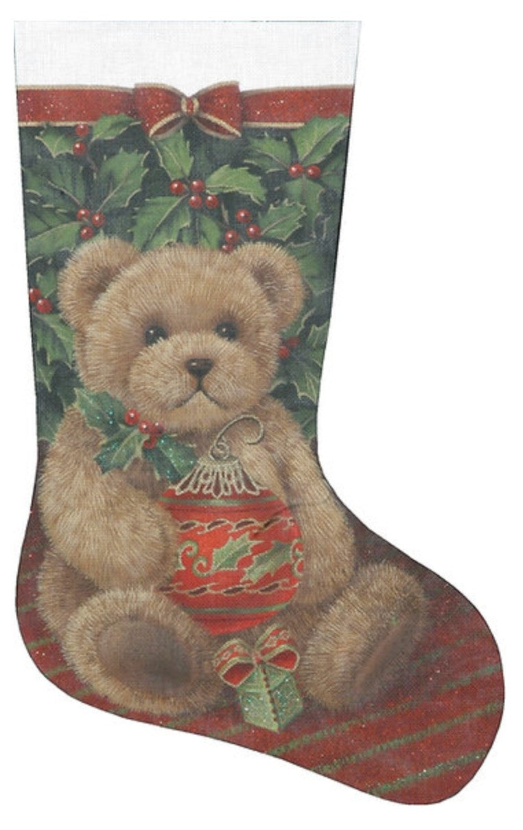 TTAXS419 - Holly Bear Stocking