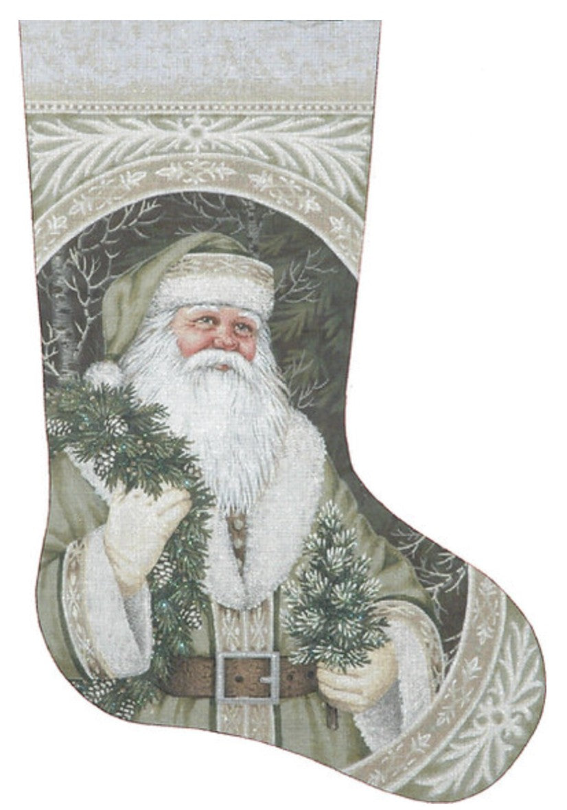 TTAXS450 - Evergreen Santa Stocking