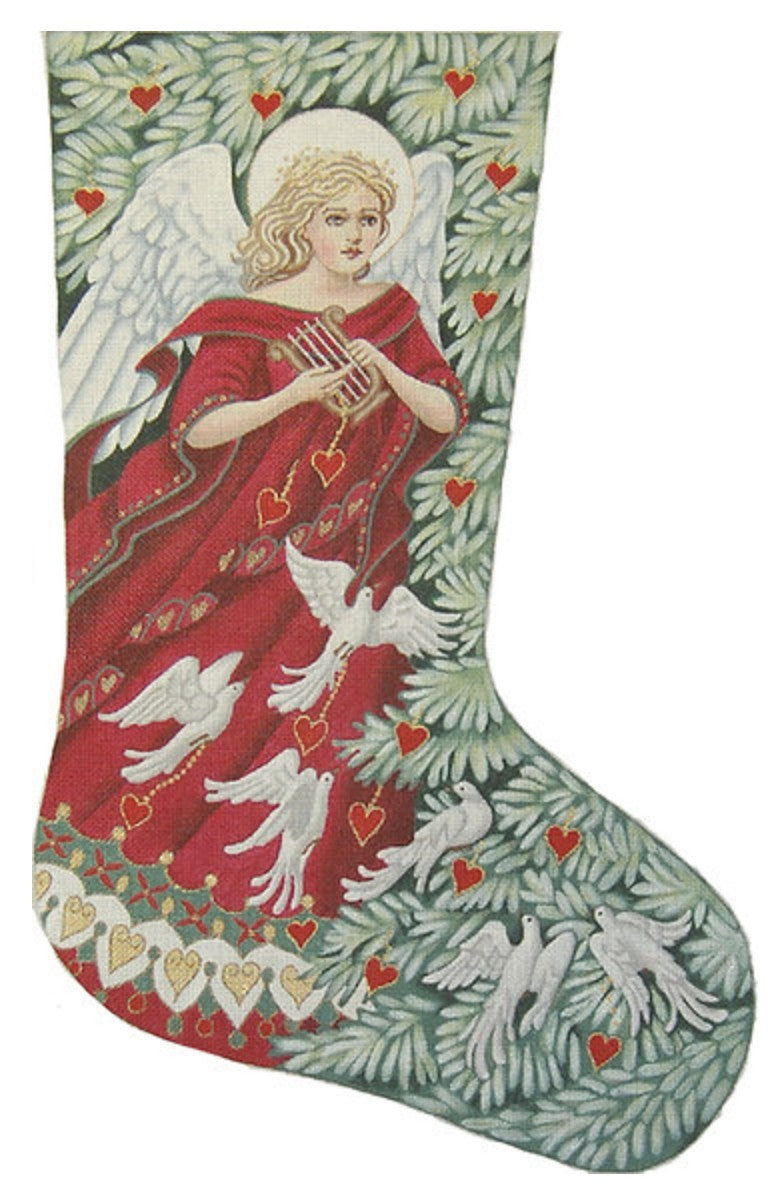 TTAXS461 - Angel with Doves Stocking