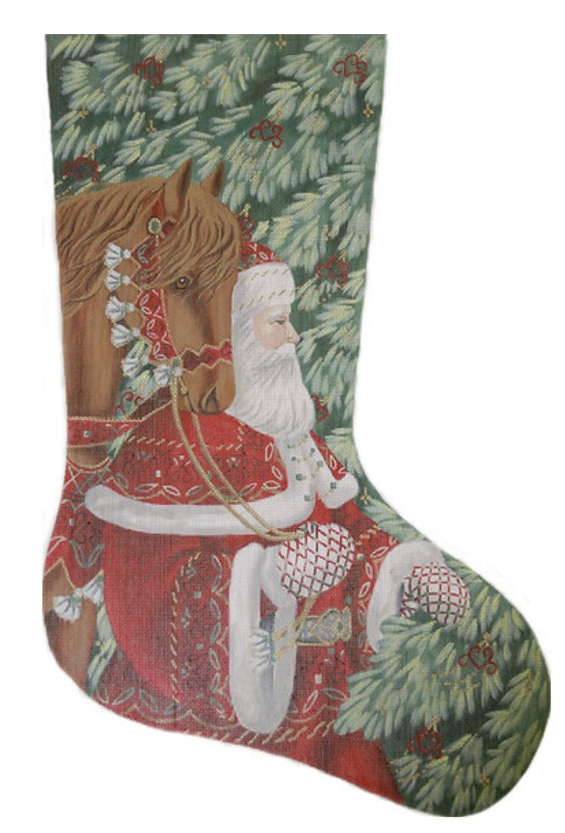 TTAXS463 - Santa with Horse Stocking