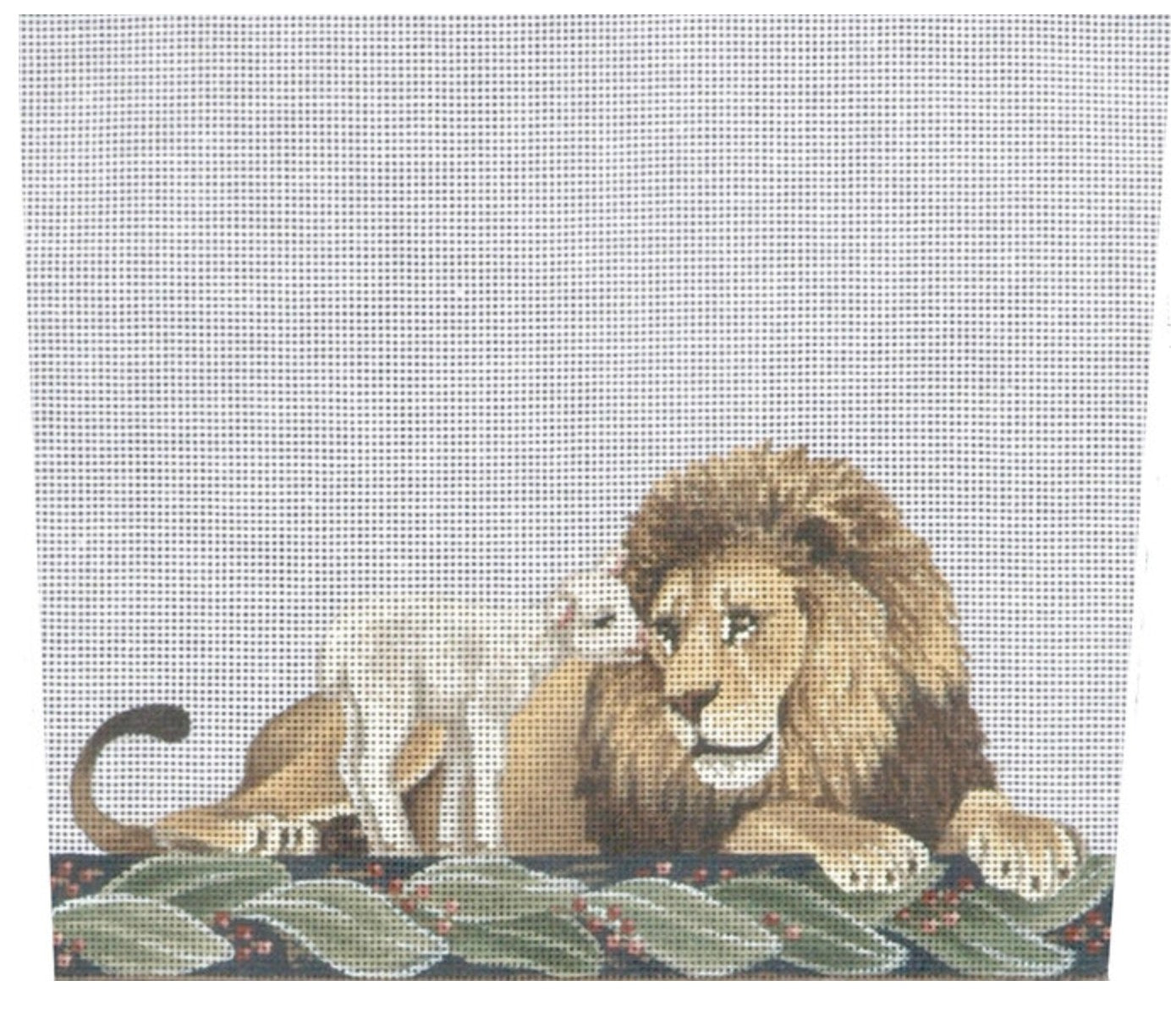 TTST113 - Lion and Lamb Stocking Cuff