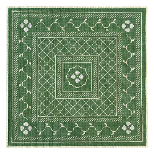 WG11365 - Josephine - Green and Silver Pillow