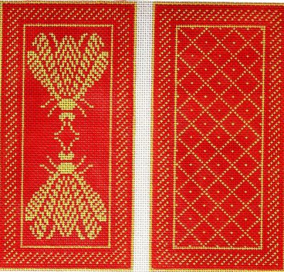 WG11588 - Napoleon's Bee - Coral and Butter Eyeglass Case