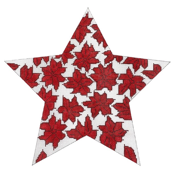 WG11764 - Red 10" Tree Top Poinsettia Star