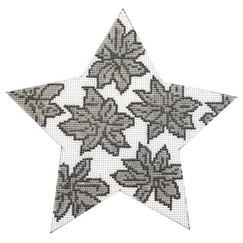 WG11765 - 6" Poinsettia Star - Silver