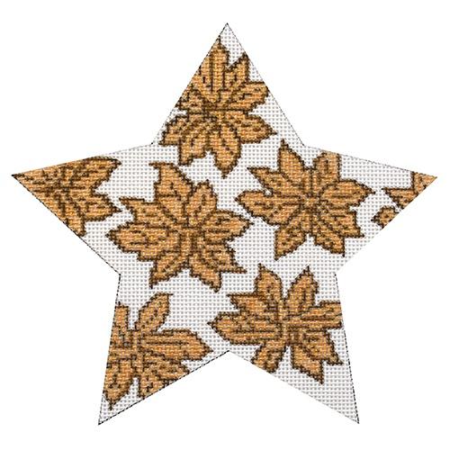 WG11766 - 6" Poinsettia Star - Gold