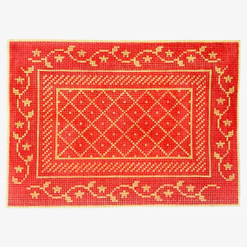 WG11803N - Napoleon's Bee Needle Case - Coral and Butter