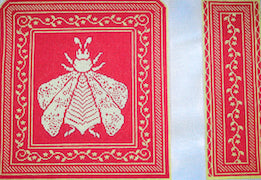 WG11930 - 4 pc Napoleon's Bees Tote - Coral