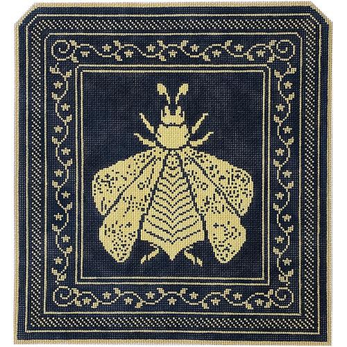 WG11931 - 4 pc Napoleon's Bees Tote - Navy and Yellow