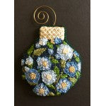 WG12229 - Forget-Me-Not in Navy Reflection Bauble