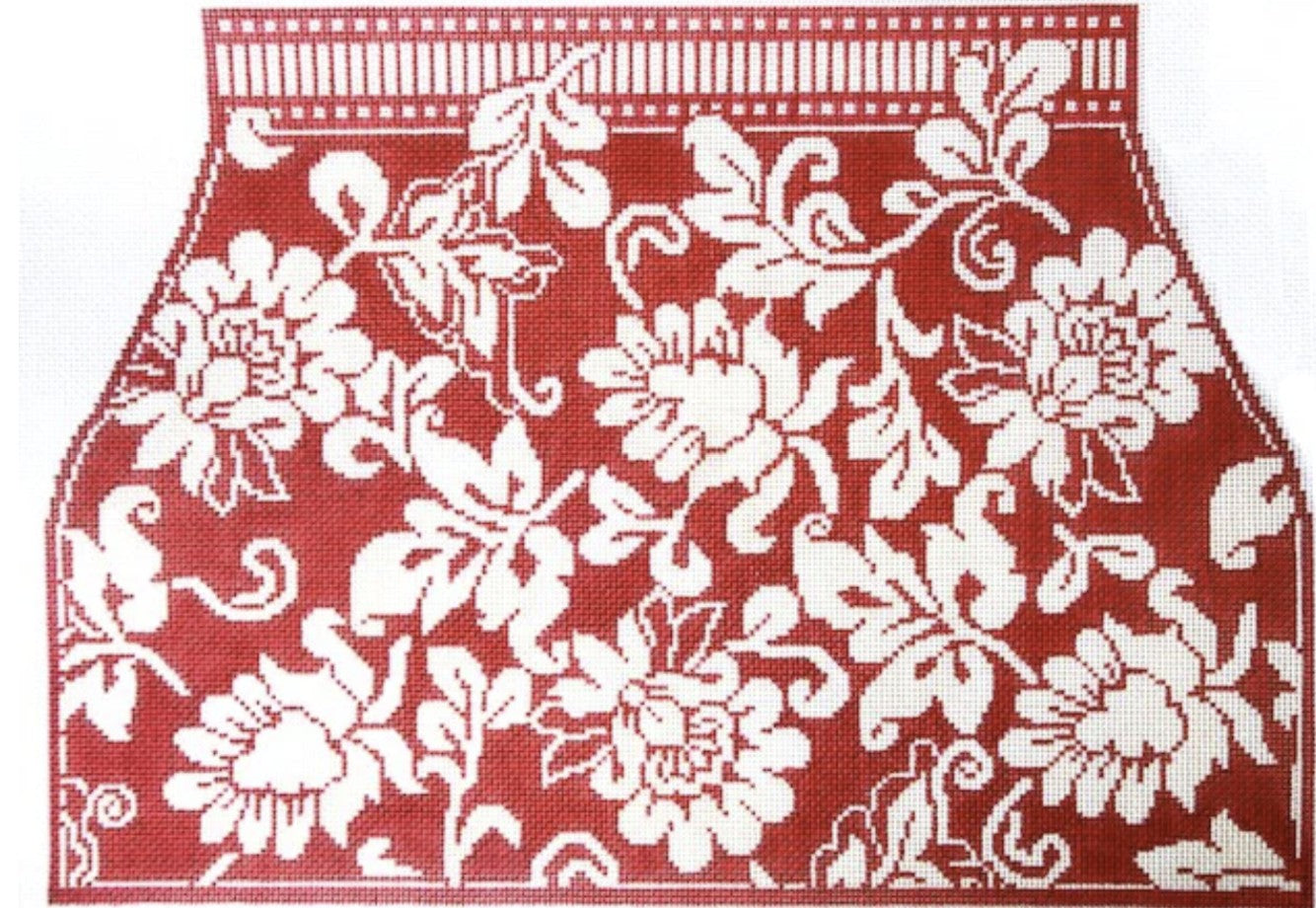 WG12695 - 4 pc Karen's Red Damask Purse