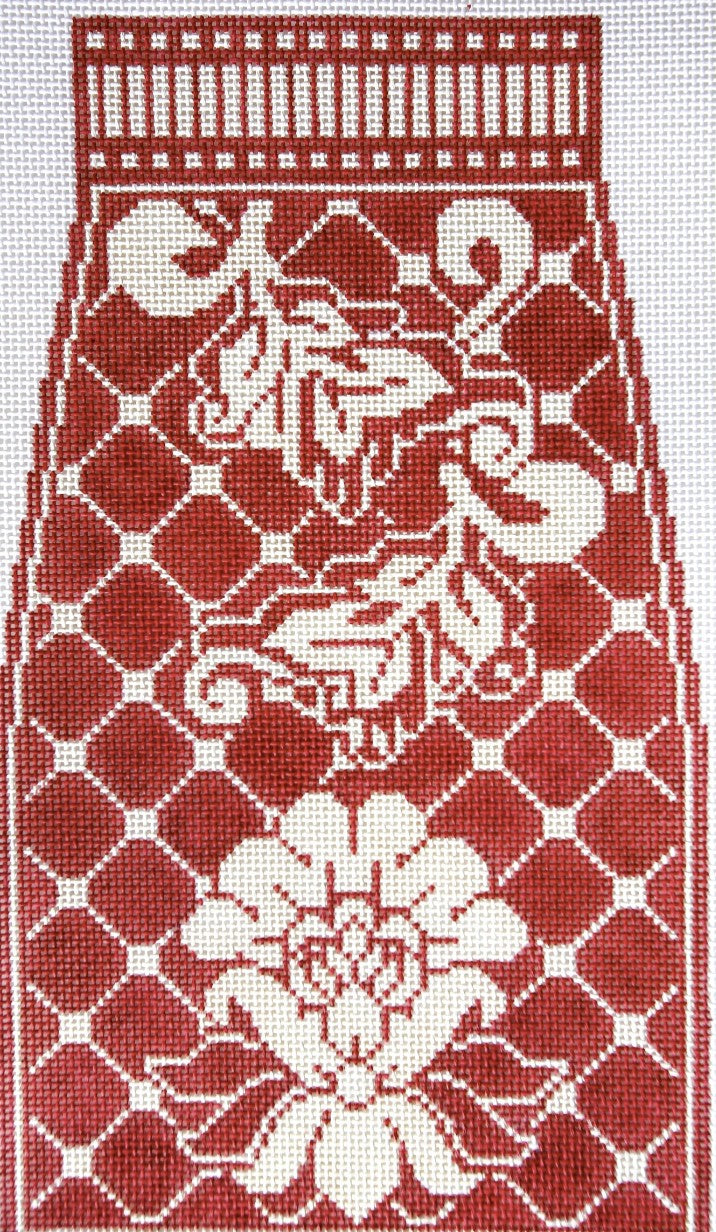 WG12695 - 4 pc Karen's Red Damask Purse