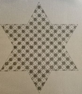 WG12749 - Star of David 10" Silver Star