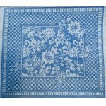 WG13031 - Damask Long Pillow or Footstool - Wedgewood
