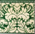 WG12108 - Royal Damask Green Eyeglass Case