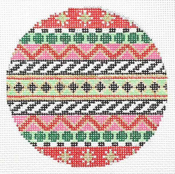 X-05 - Black Diamonds on Green Stripe