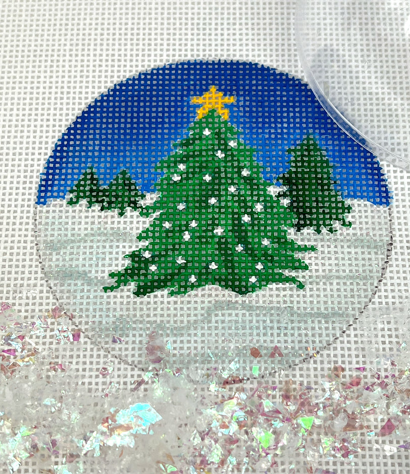 XMD-04 - Clear Dome and Confetti - Trees with Stars